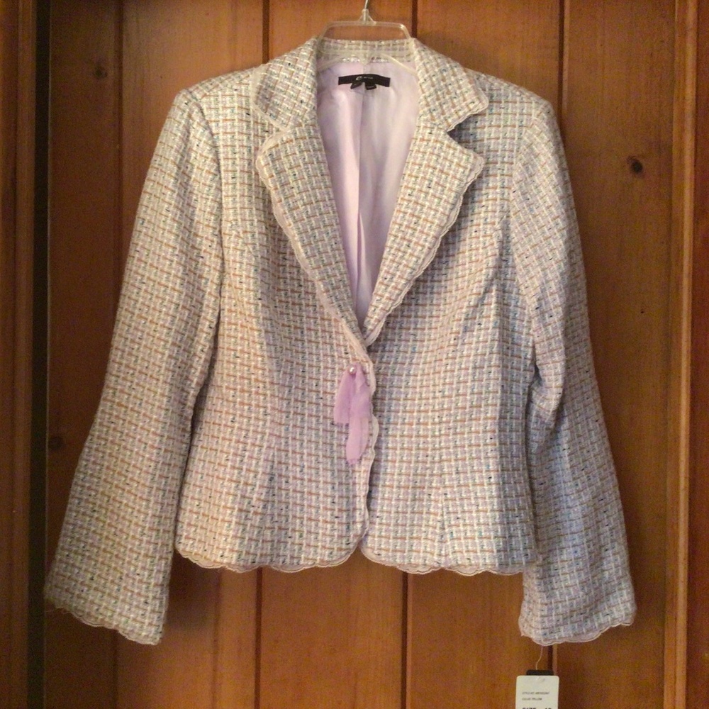 e by Eci Silk blend Jacket NWT